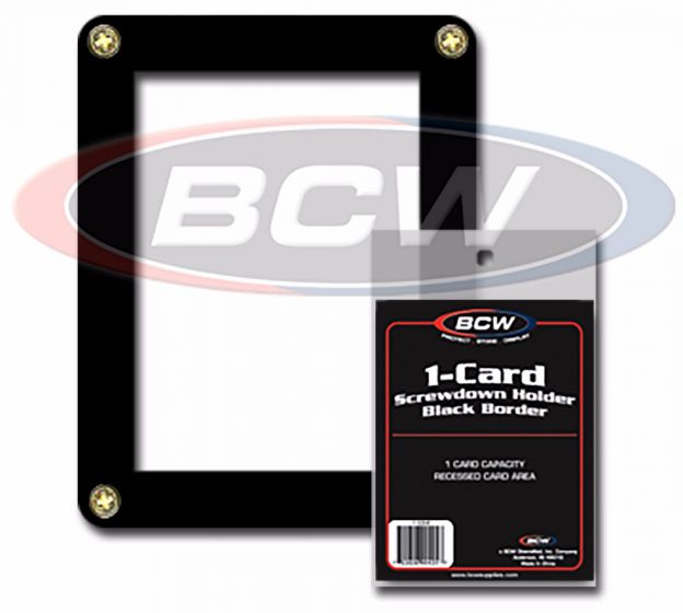 BCW 1 Card 4 Screwdown Black Border